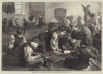 Instrucción de niños pobres en la Escuela del Distrito Metropolitano Sur, Sutton